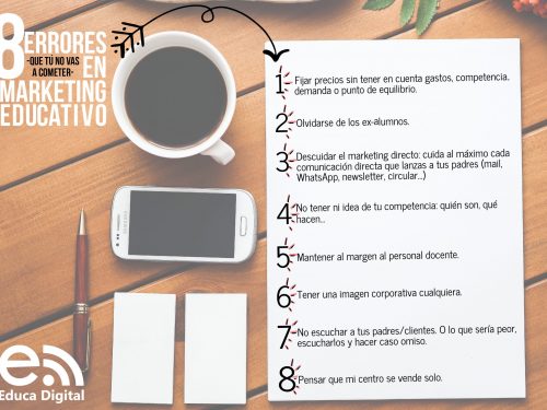 8 errores en marketing educativo